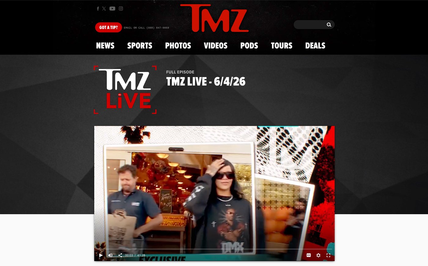 TMZ Breaking-News Fast Lane
